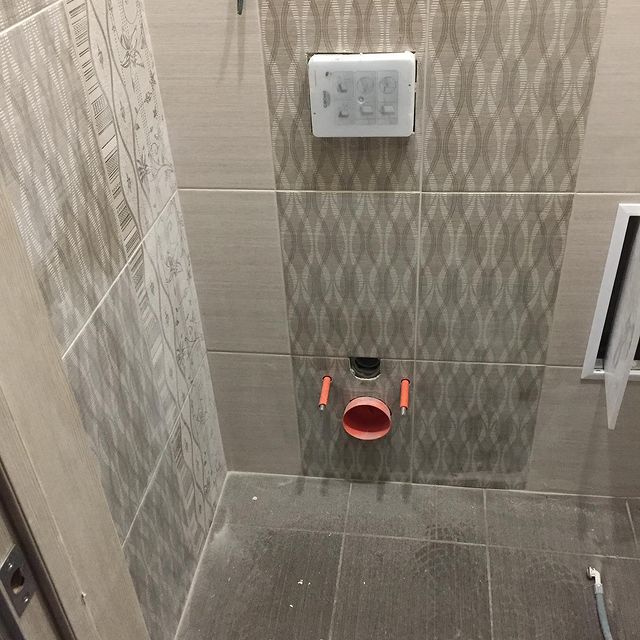 Установка унитаза — до